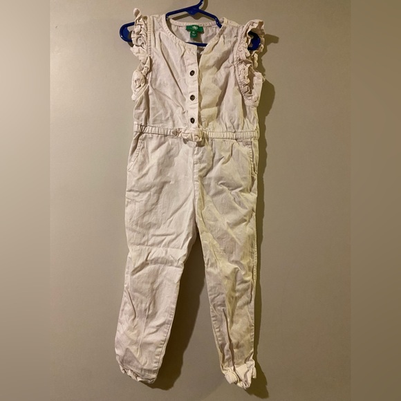Combinaison Courte Manches Courtes Jumper Pour Fille – Bleu Et Blanc, Taille 4T (neuf Sans étiquettes)